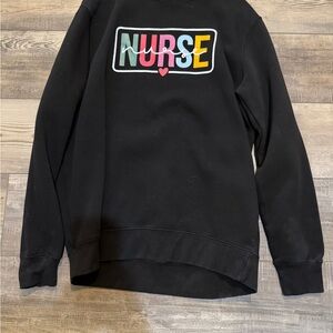 Black Nurse Graphic Women's Sweater
